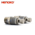 Hengko Air fritté pneumatique bronze en acier inoxydable Bouton Saigneur Silencieux de silencieux 1/8 &#39;&#39; NPT